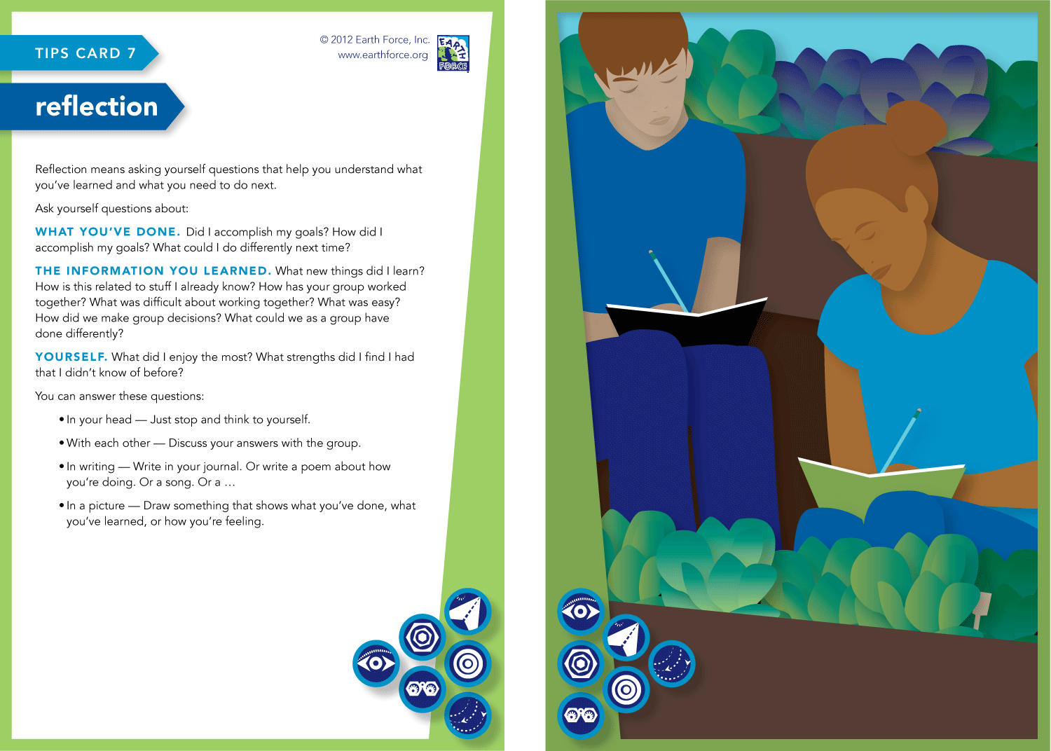 tips card (front + back)