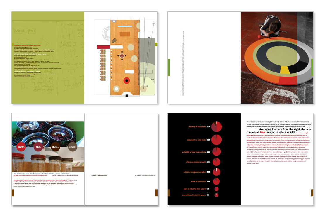 MFA thesis process book (sample spreads set 2)