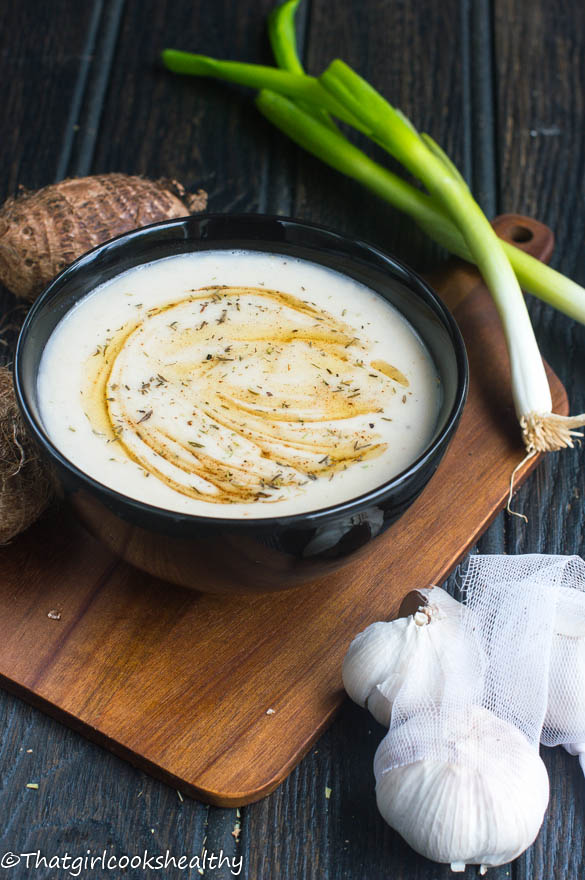 Crema da yautia recipe via That Girl Cooks Healthy