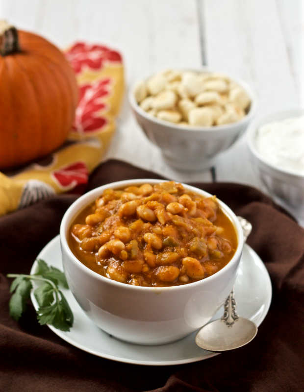 Pumpkin White Bean Chili 