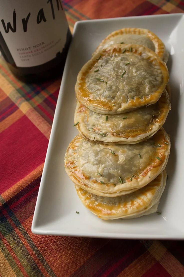 These savory mushroom turnovers are sure to impress your holiday dinner guests.