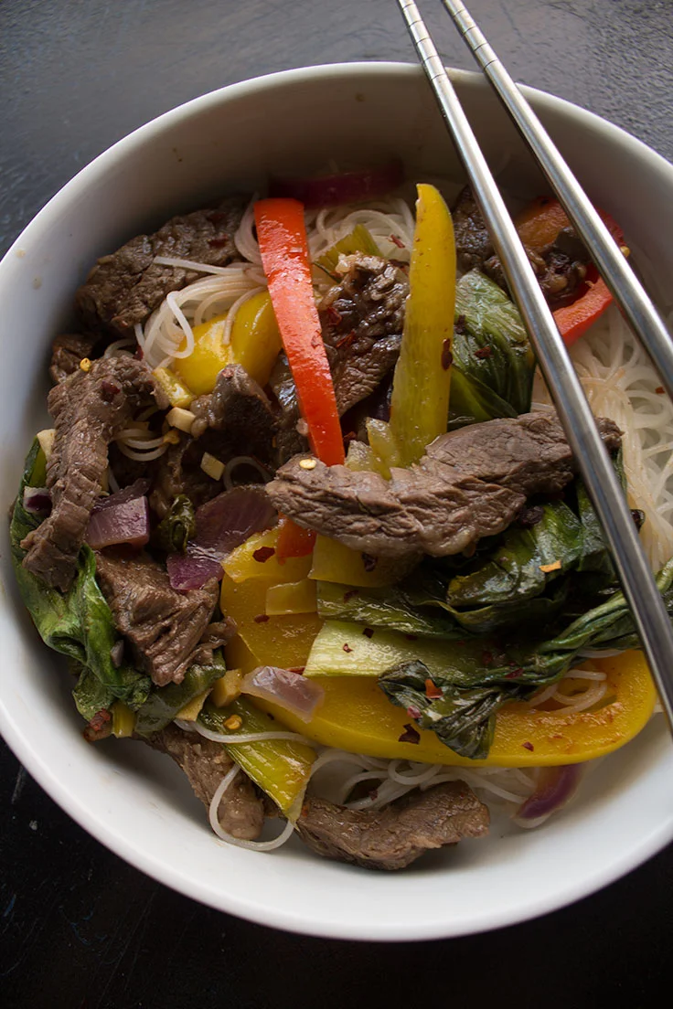 Spicy Beef and Baby Bok Choy — insolence + wine