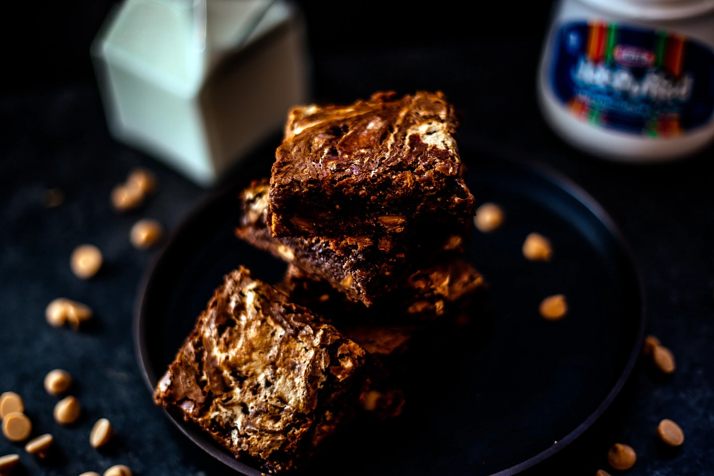 Peanut Butter Espresso Marshmallow Brownies — insolence + wine