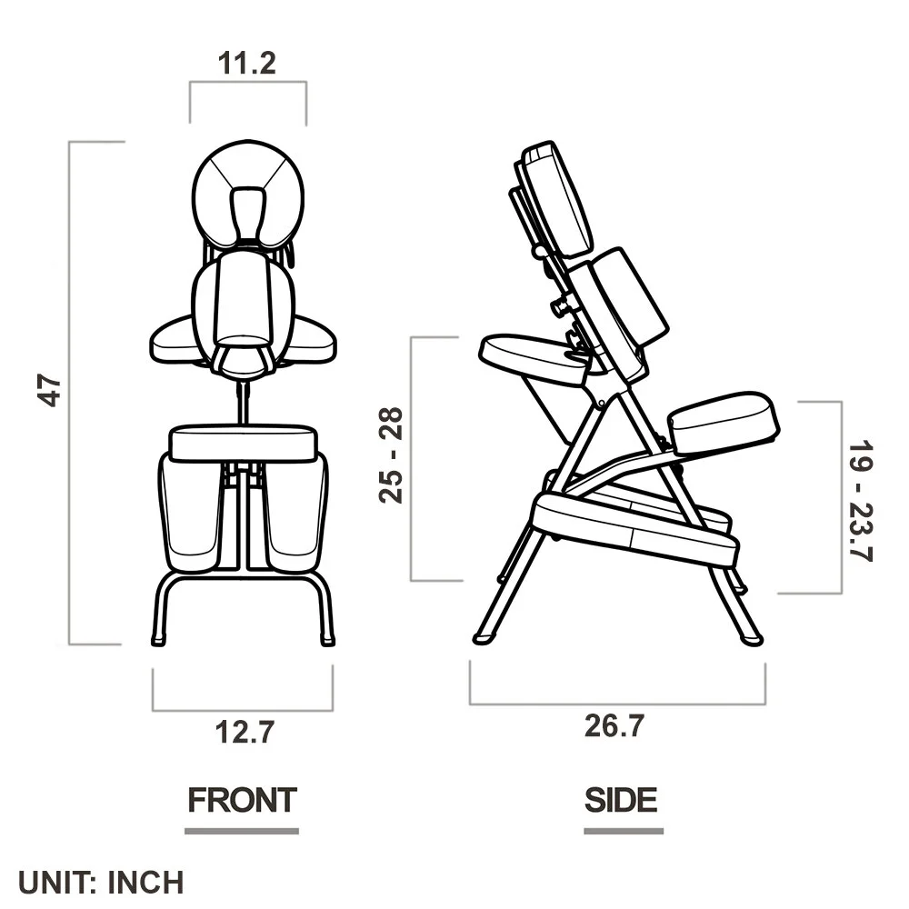 DR.LOMILOMI Massage TableMASSAGE CHAIR 402 Aluminum Portable Massage