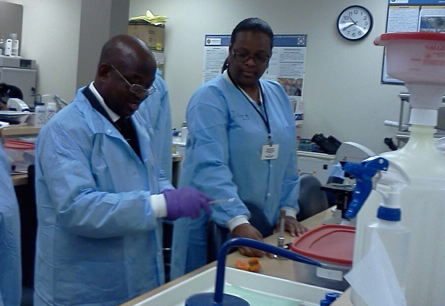 PROFESSOR DEBRA DAVIS ASSISTING SWI PARTNER INSTRUCTOR INNOCENT NWACHUKWU AT 2015 SWI TRAINING