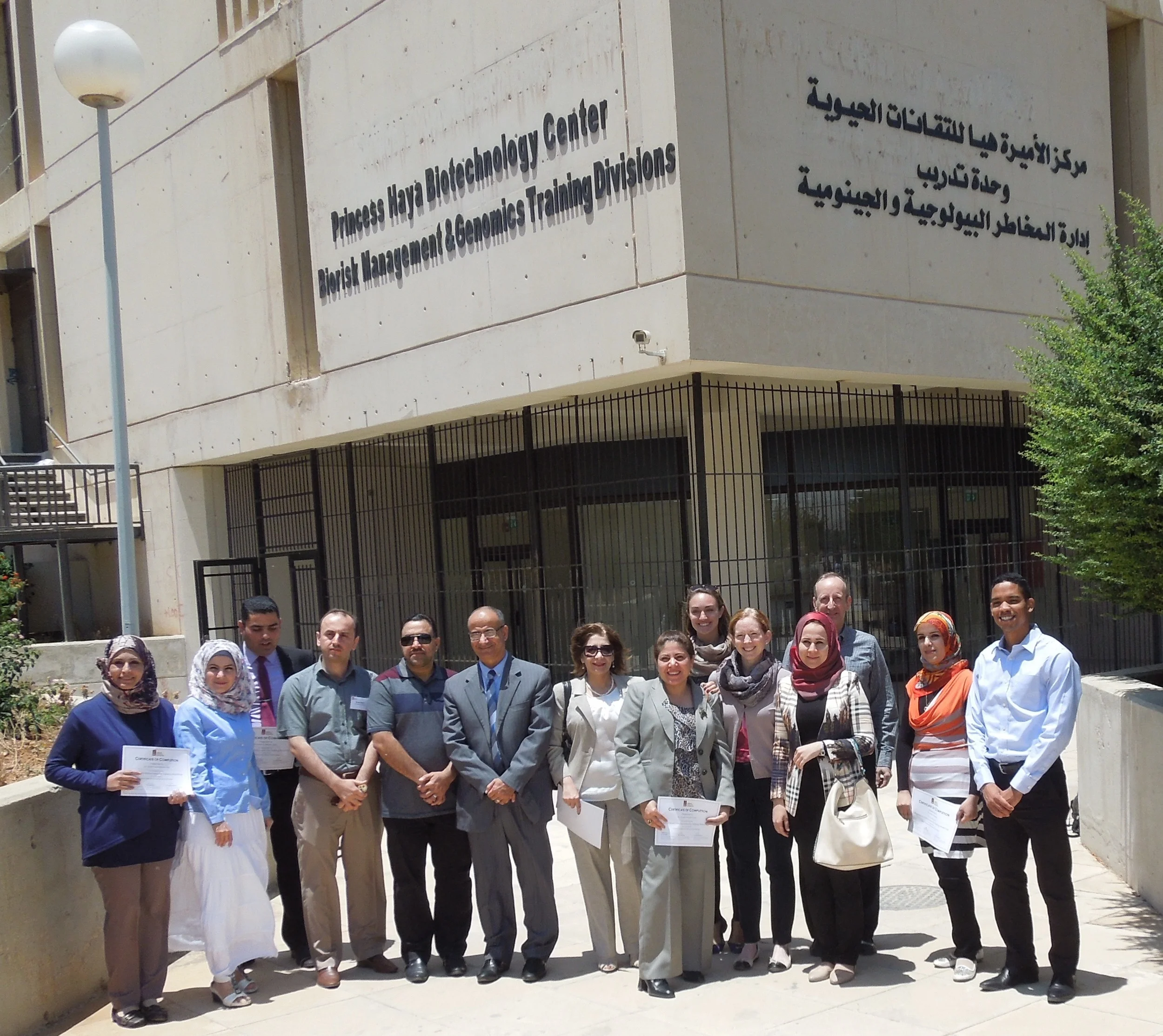 TODD KELSON – BIOLOGY PROFESSOR AT BRIGHAM YOUNG UNIVERSITY – AND SIMON HERNANDEZ WITH FIRST MIDDLE EAST CLASS OF NEW SWI INSTRUCTORS IN IRBID, JORDAN.