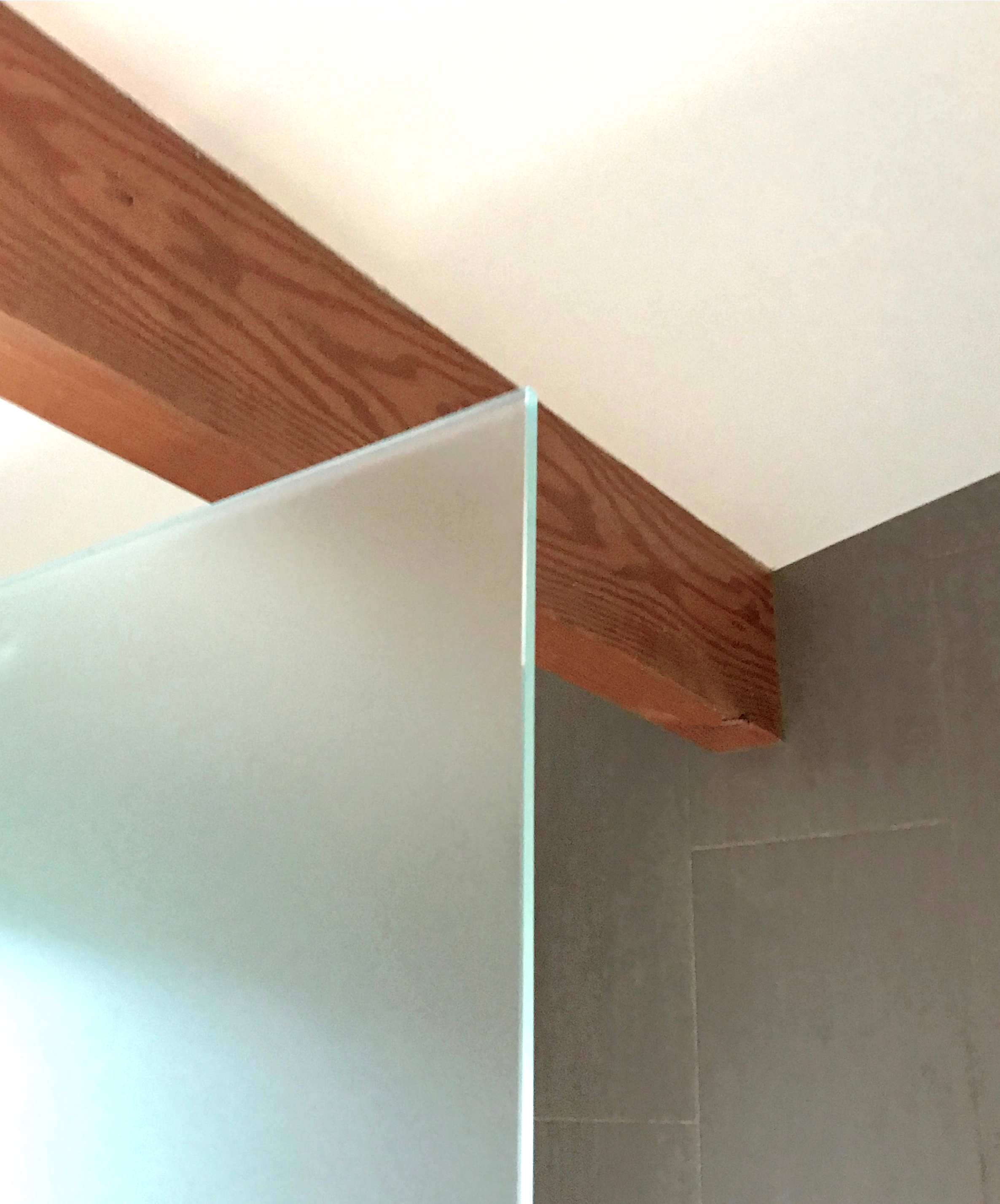 Clean lines in the Master Bathroom