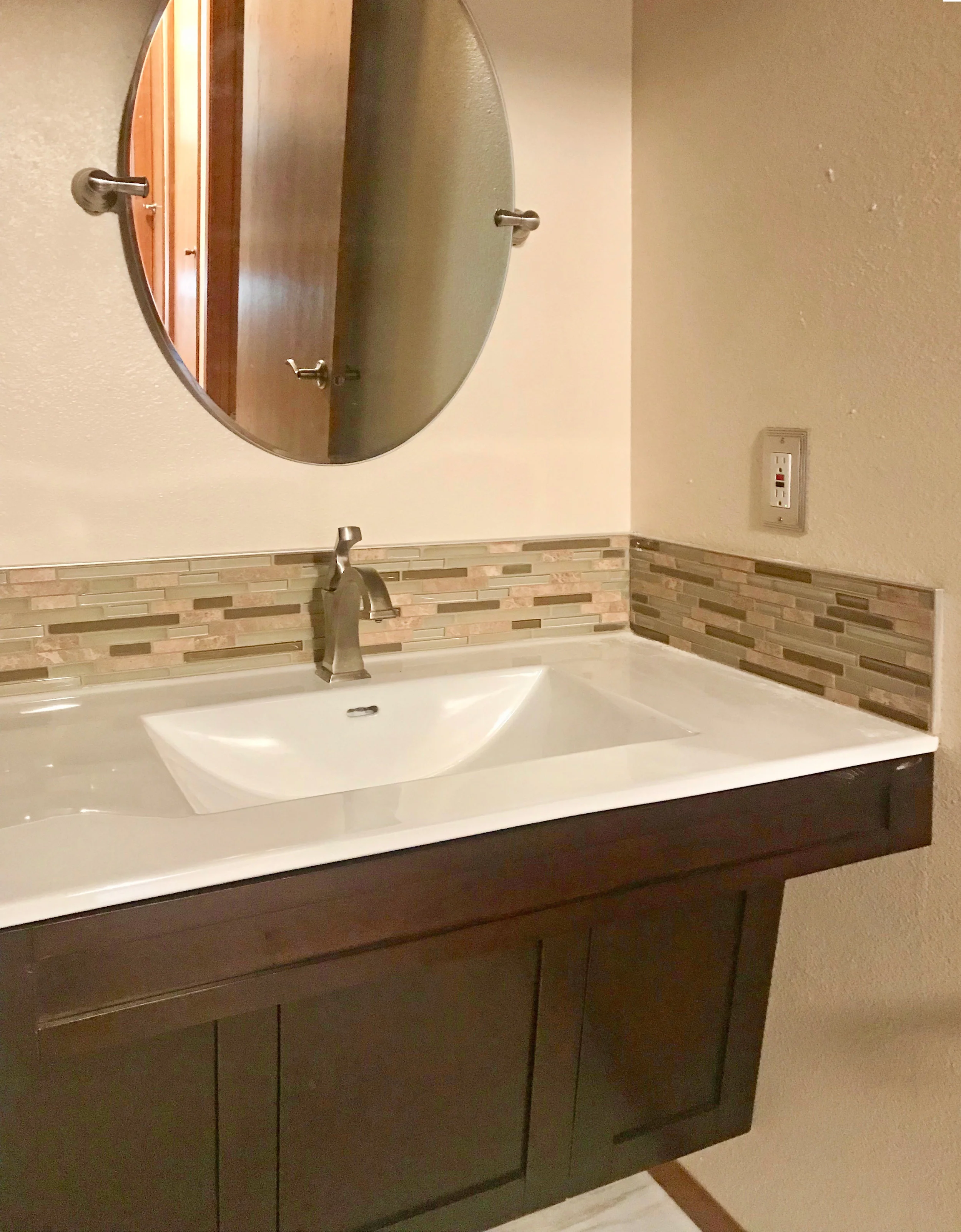 ADA vanity for a small bathroom