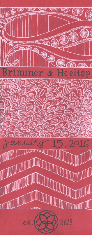Artist Kristen Winn's design for the 2016 anniversary print to benefit Big Table. 