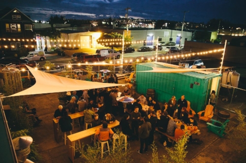 Stoup's beautiful beer garden is an amazing neighborhood gathering place. Image via Facebook . 