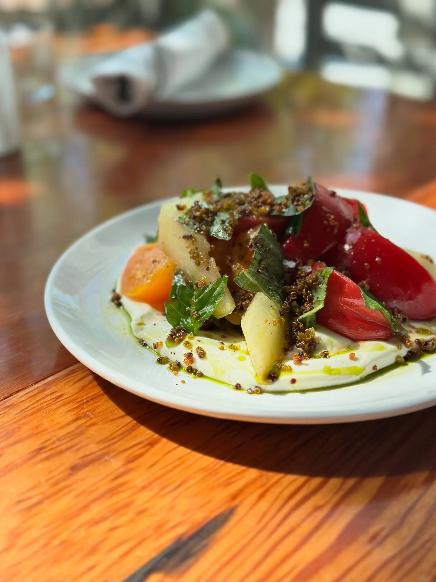 There&rsquo;s a seat waiting for you&mdash;and a few new dishes we can&rsquo;t wait for you to try.

✨Fritto Misto: lightly fried pickled vegetables with tarragon aioli

✨Heirloom Tomatoes: melon, ch&egrave;vre, crispy quinoa, soft herbs

✨Sumac Duck
