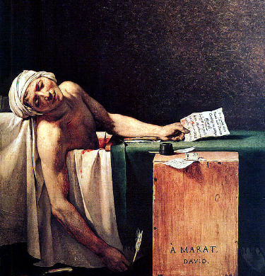 Jacques-Louise David "The Death of Marat"