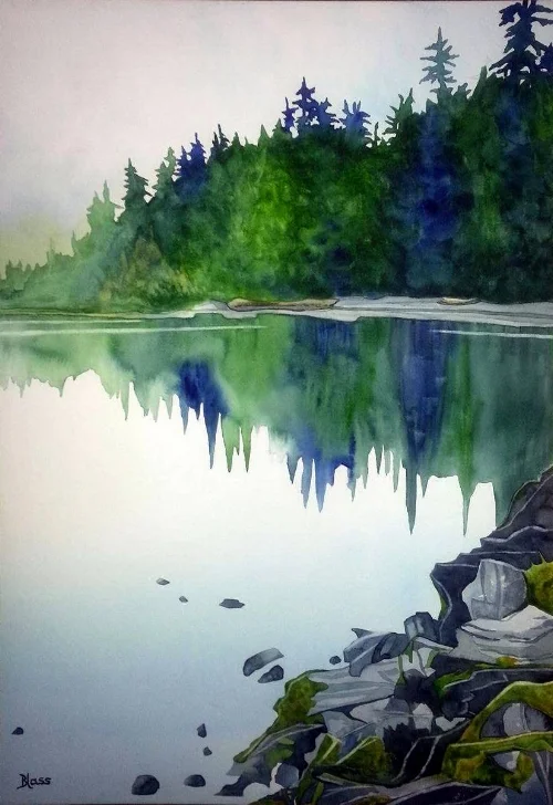 A painting recently sold called "Solitude." I received an email from the buyer shortly afterward that reminded me I can reach further than the surface. 