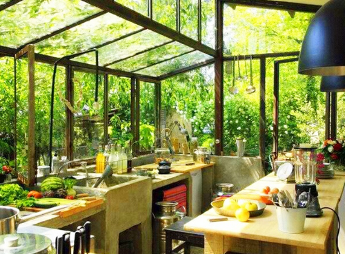 The dream kitchen in a dream location...