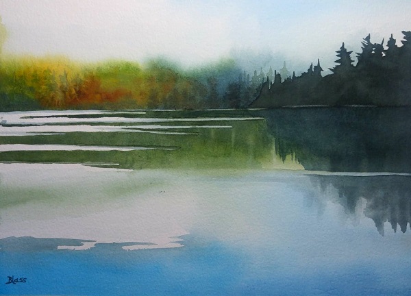Another great spot to think… “A Favourite Place” (watercolour, 11x15”)