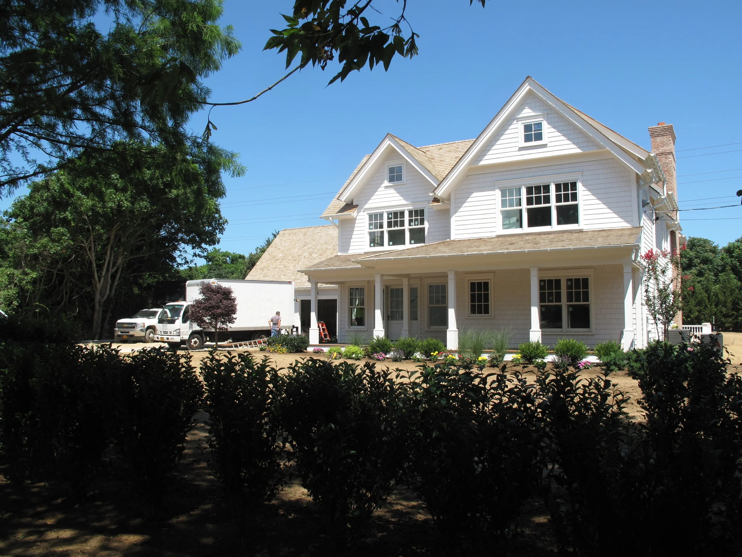 Currently approaching the end to this beautiful residence in Southampton, NY. The interior is so close to being complete and the landscaping has finally begun. We are really excited to see the final product. Stay tuned!