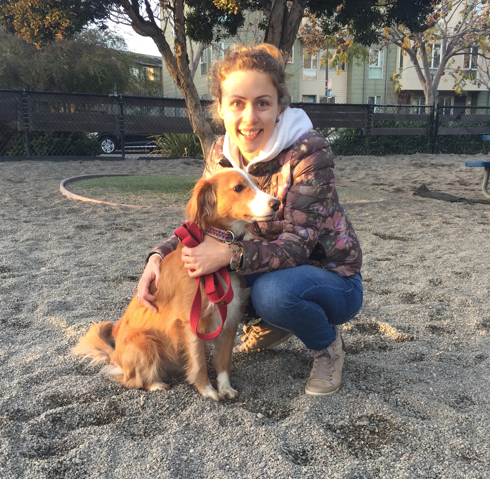 One of the dog owners we interviewed at the park.