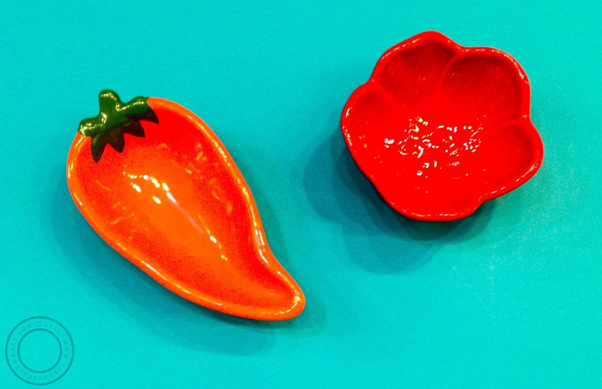 Fun chili pepper and flower bowls-$8 each