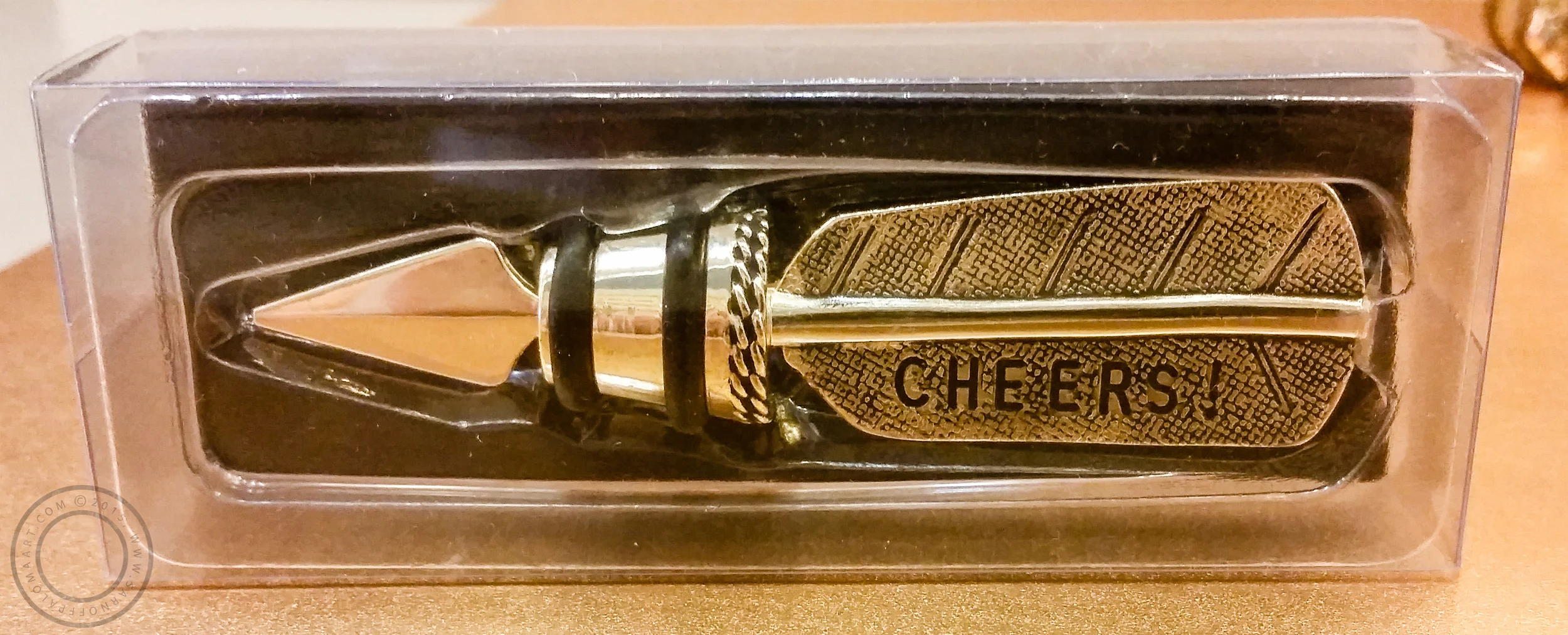 Golden Arrow wine stopper-$15