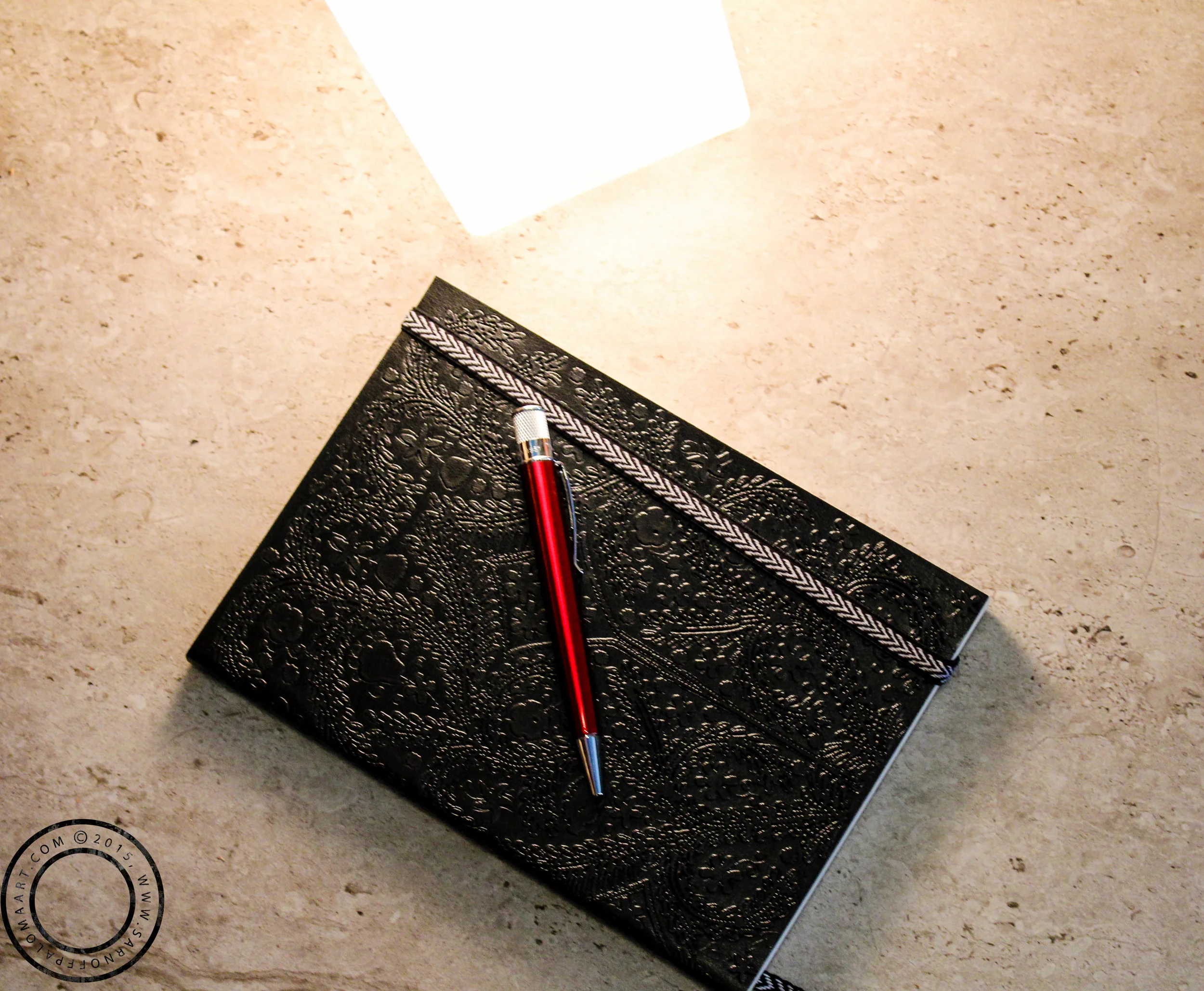 Christian Lacroix Embossed Black Journal 