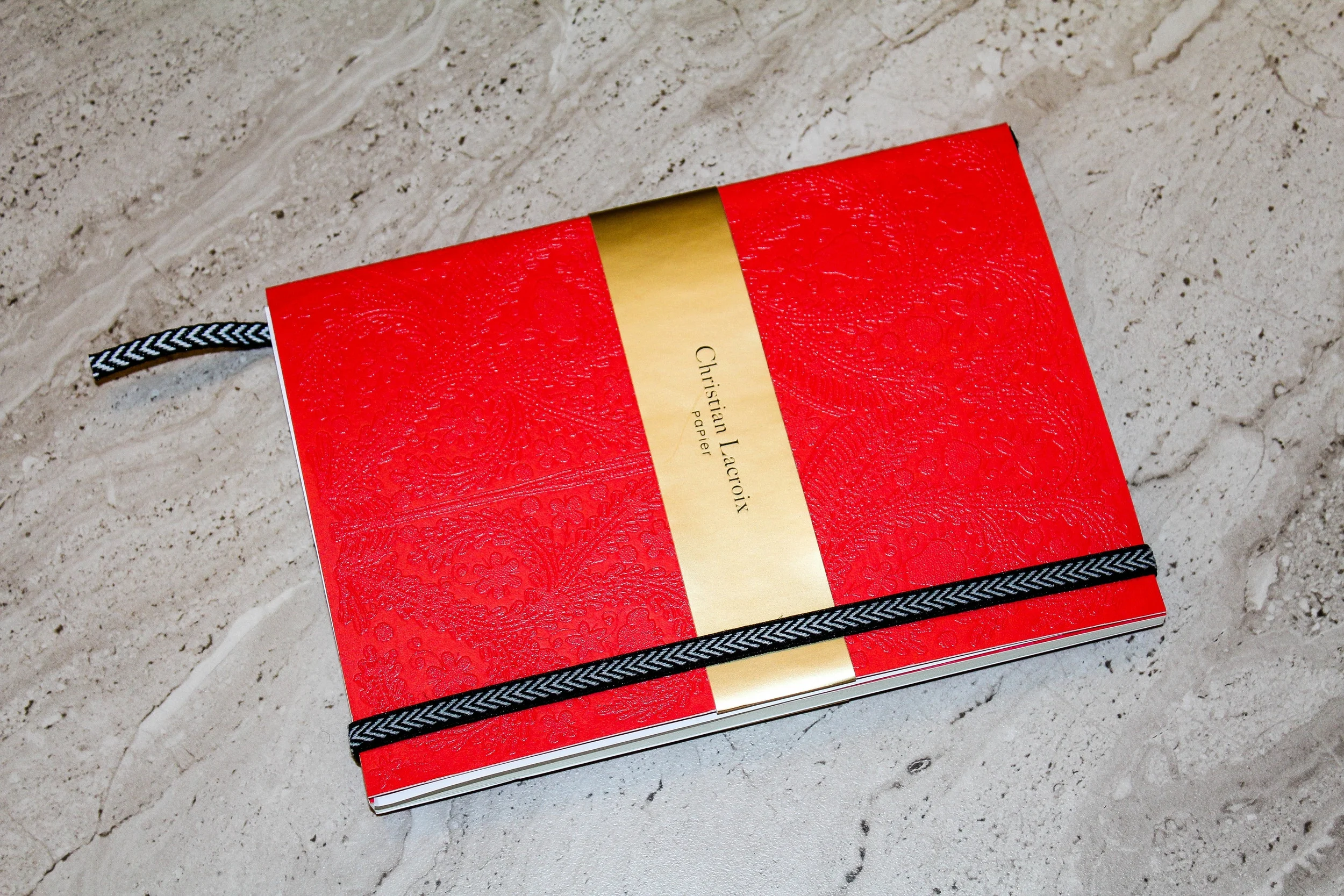 Christian Lacroix Embossed Red Journal 