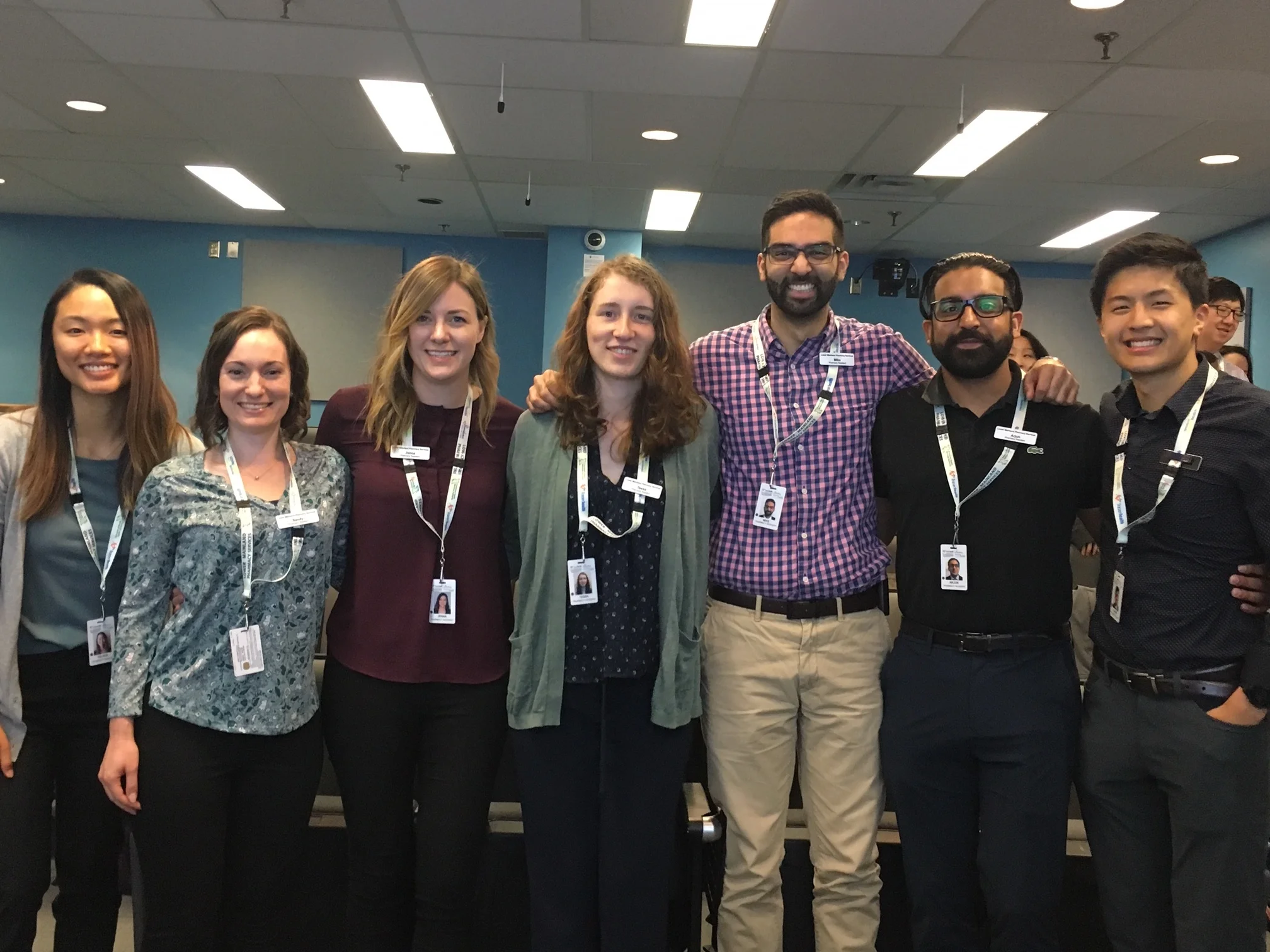 SMH / ARH Pod (from left to right: Felicia, Sandy, Jenna, Tessa, Mike, Arjun and Florian)