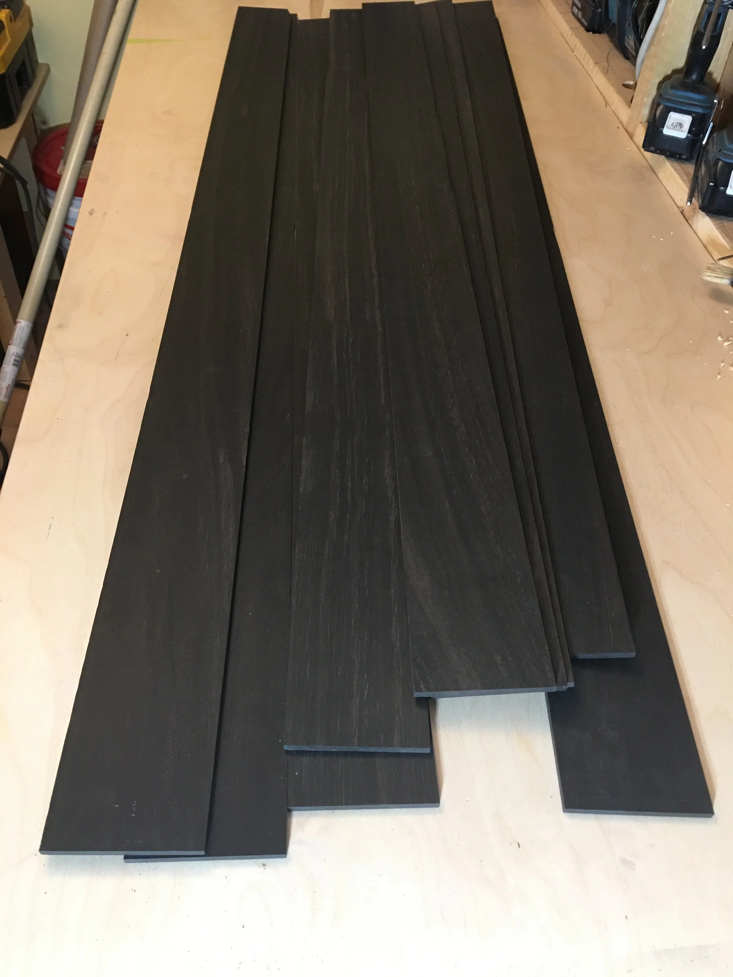 Ebony solid strip inlay