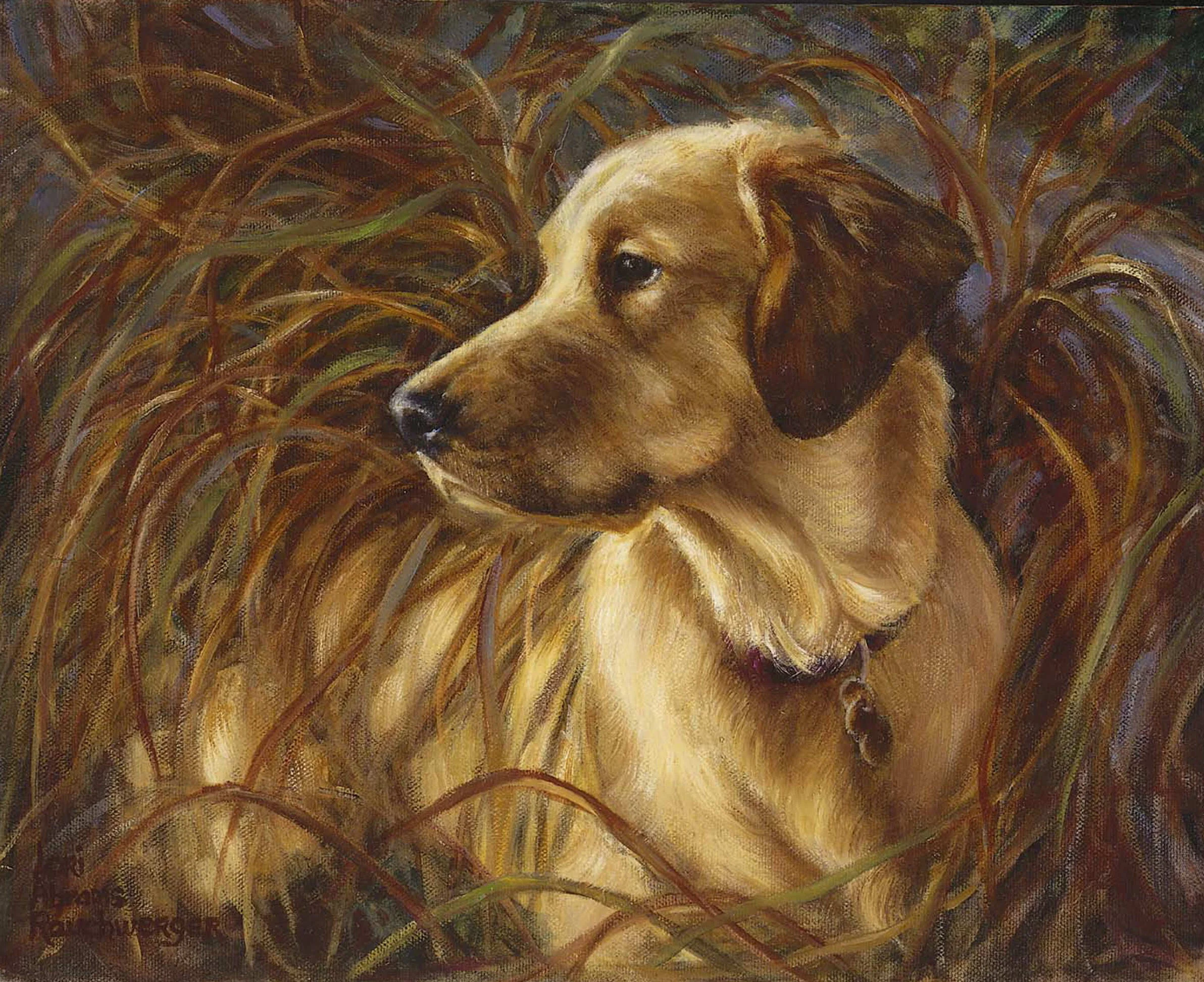 %22Reggie in the Meadow%22 OIL by Lori Abrams Rauchwerger.jpg