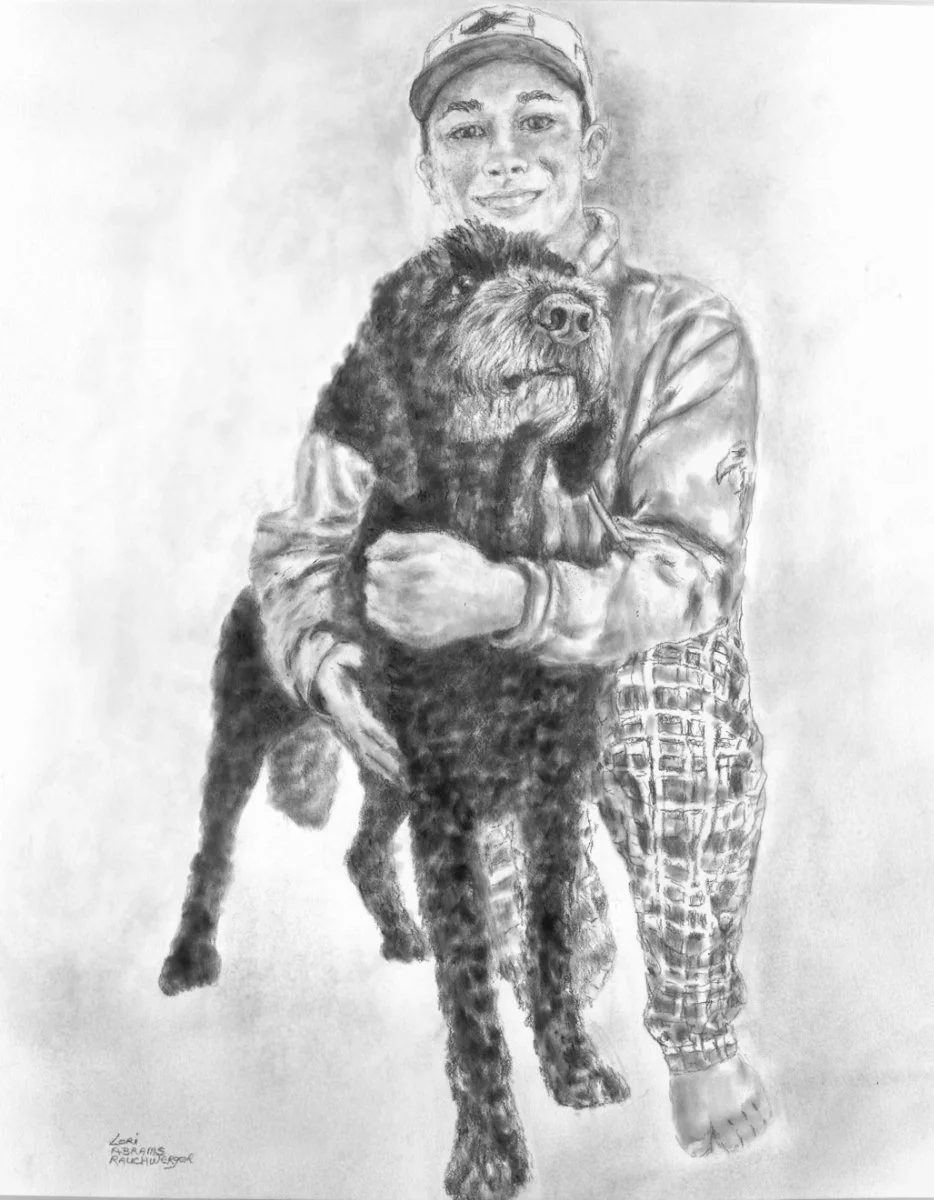 Rauchwerger-Boy & his Dog-Graphite-11x14.jpg