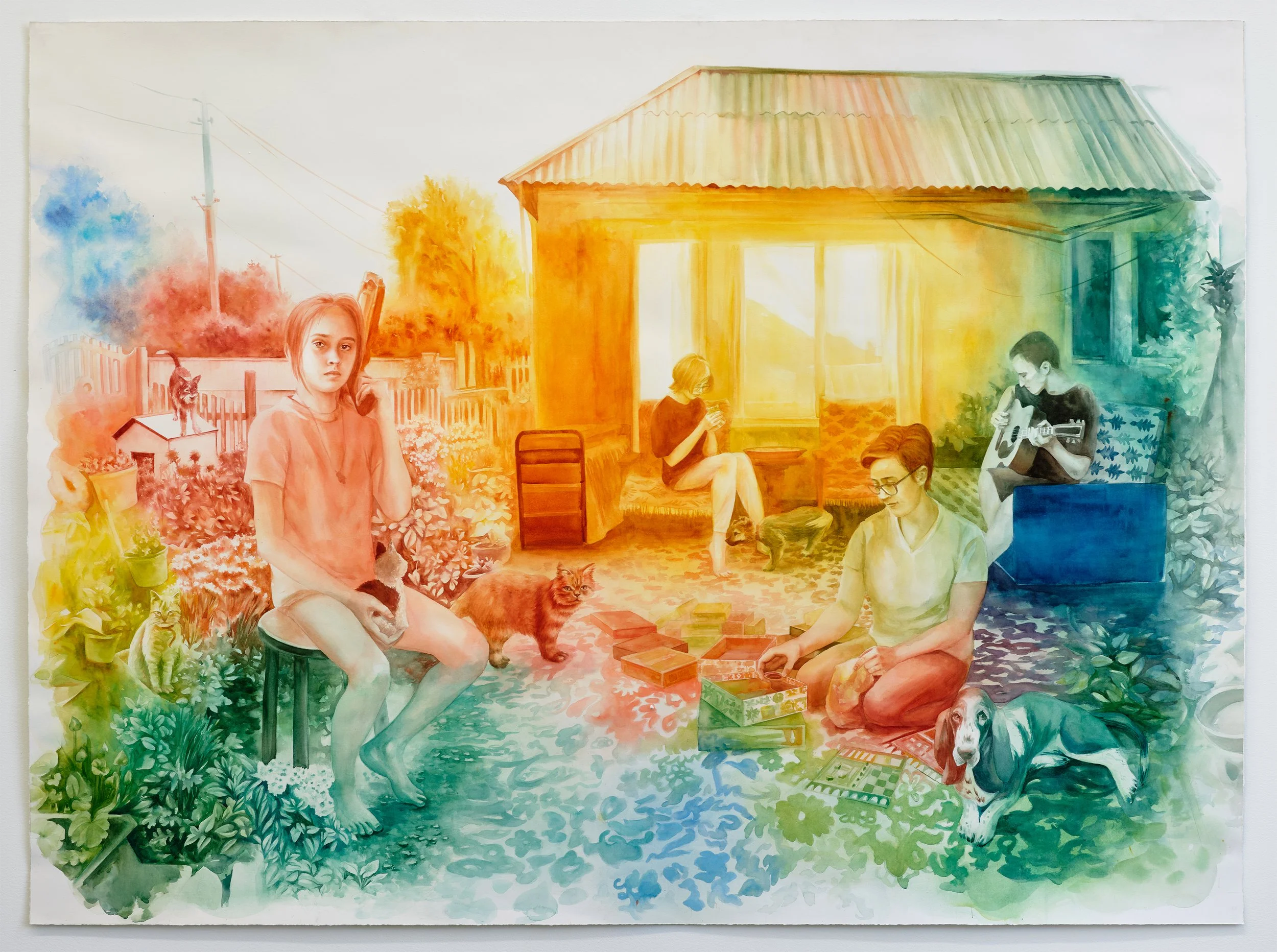 Liudmyla, Oleg, Yeva, and Olga