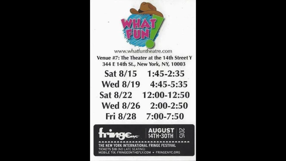 Kurt Perry Opens Rapunzel in the Wild West at FringeNYC 8/15