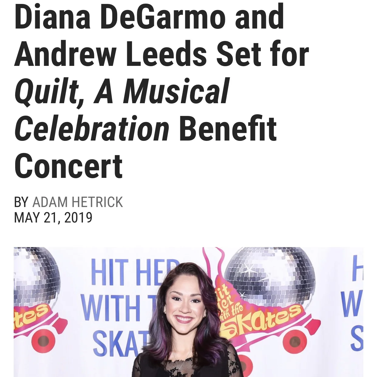 Kurt Perry Joins Diana Degarmo and Andrew Leeds for Quilt: A Musical Celebration