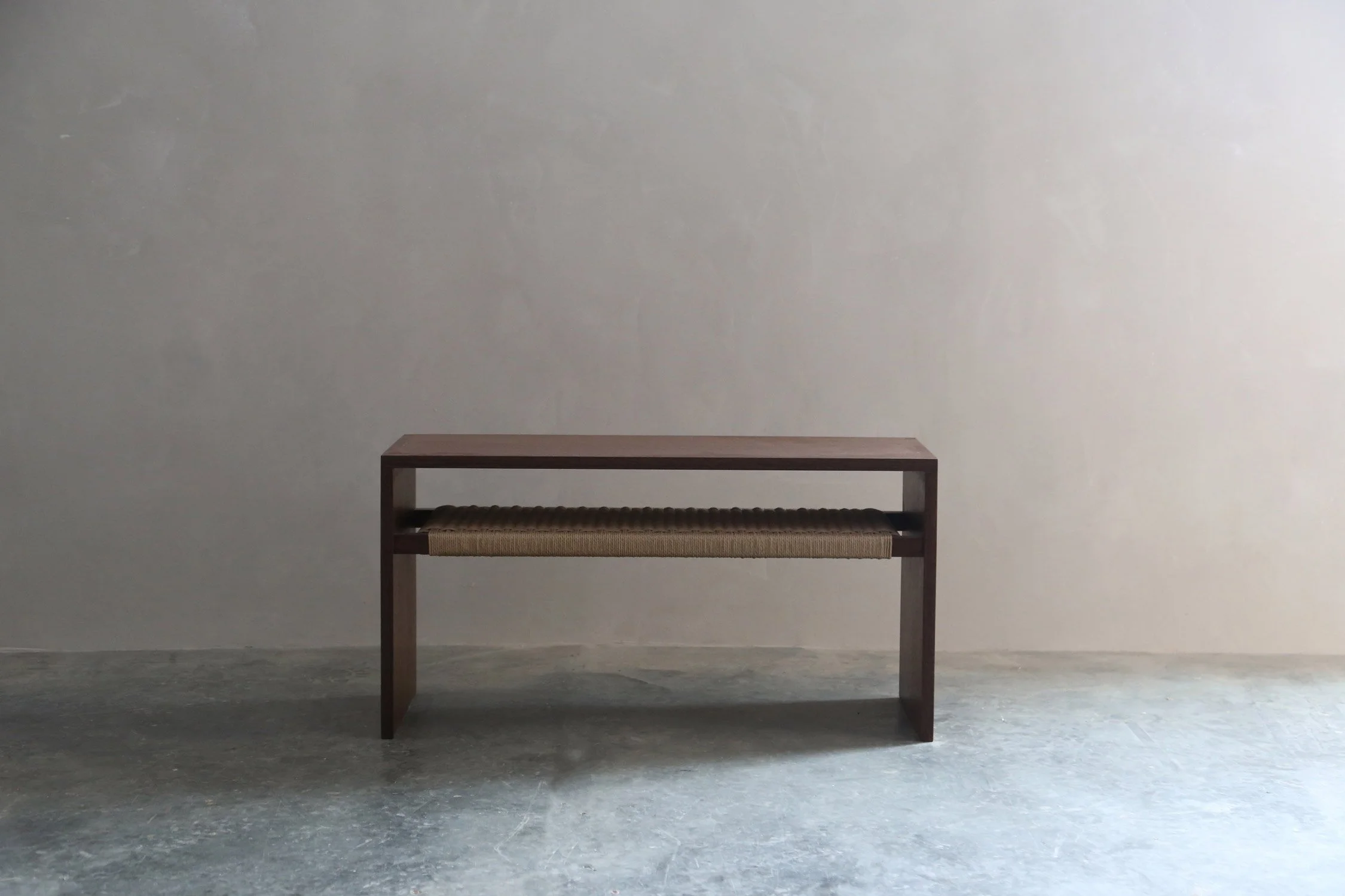  mid bench in oiled walnut 