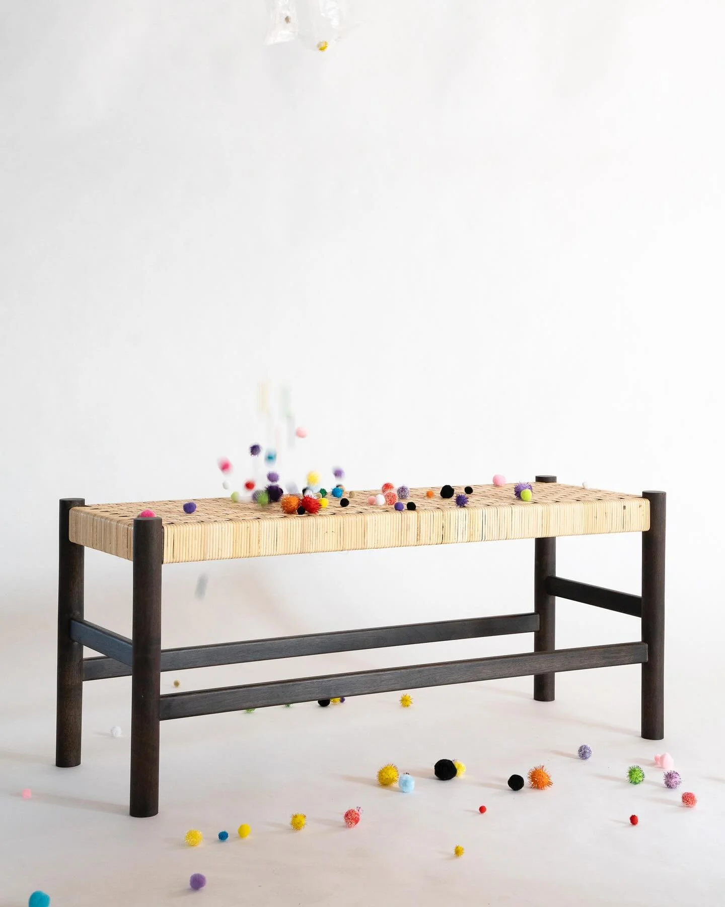 Welcoming the Pernette Bench into our collection! The big sister to our Pernette Stool, it brings the custom woven seat into focus. Made of solid wood joinery and a handwoven surface - available in a variety of weaving styles ➰