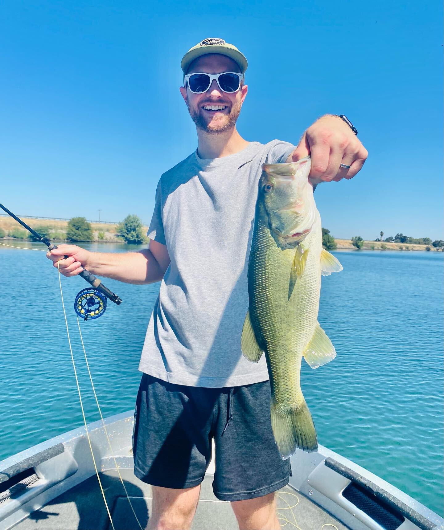 First of many fishes on a Fly Rod, not bad, not bad at all! @redingtongear @rioproducts @costasunglasses @simmsfishing @calbassunion @galvanflyreels @lcoflyfishing @flymenfishingco