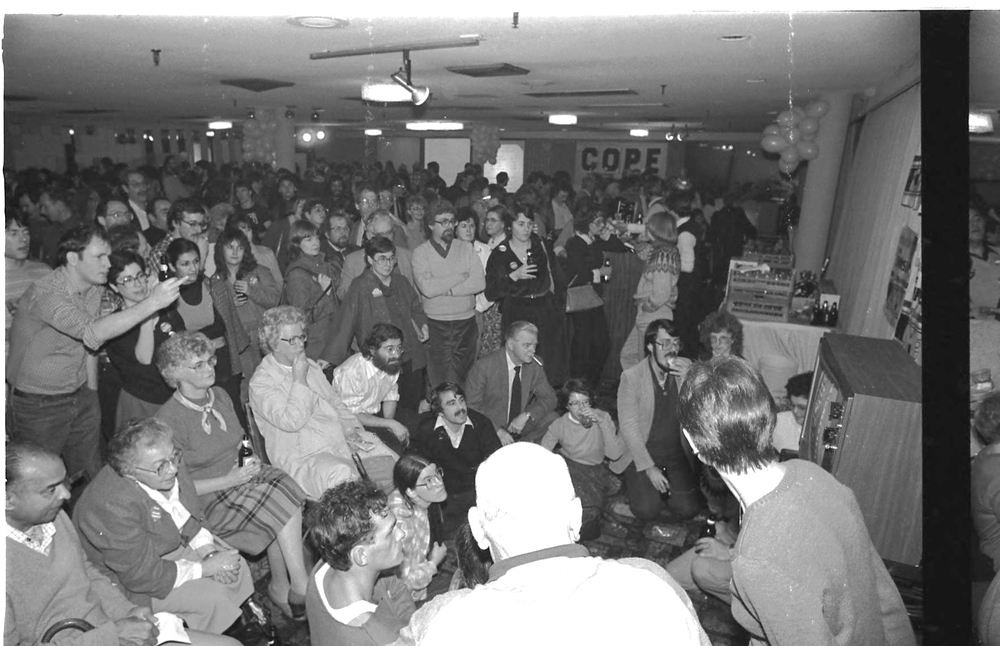 COPE victory party, 1984