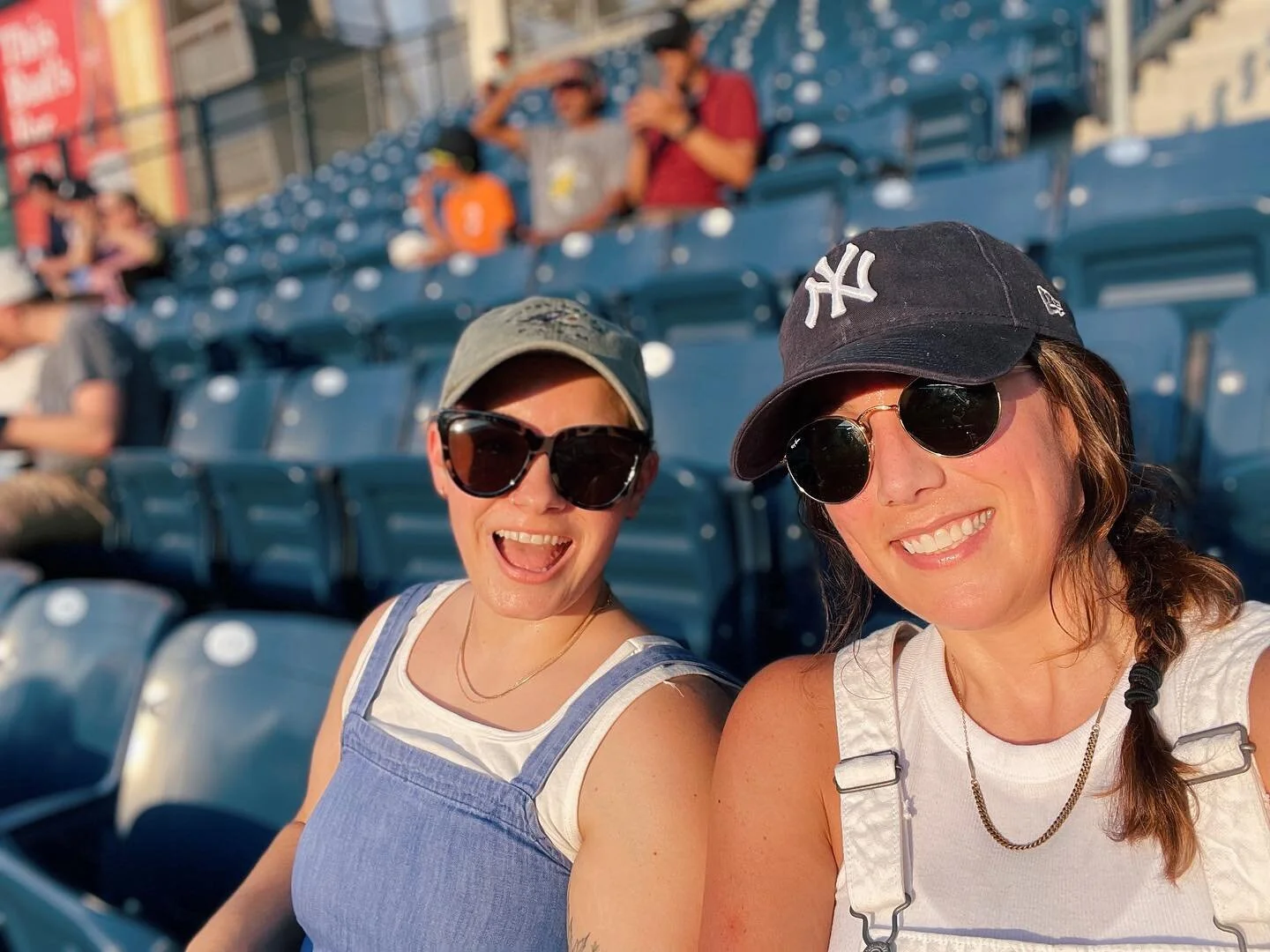 sweaty but psyched. not a bad day to be a @yankees fan (mercifully, finally).