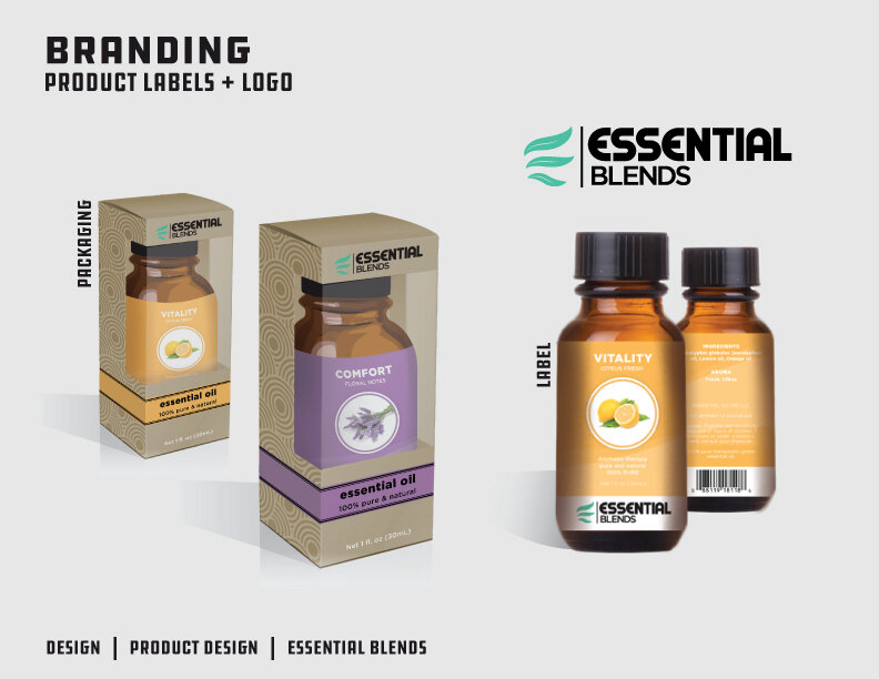 Essential Blends Package Design