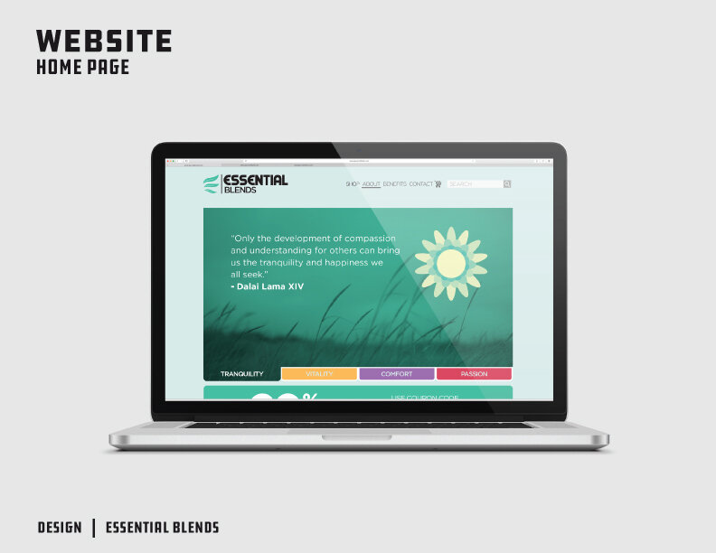 Essential Blends Website (Homepage)