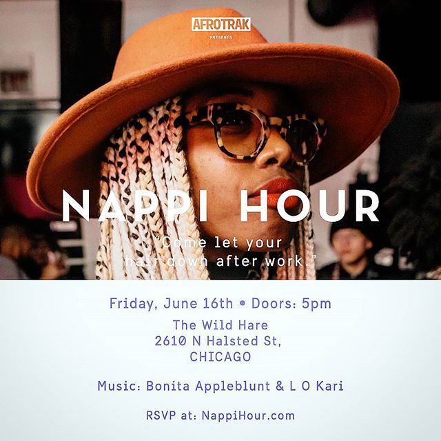 Come out to Nappi Hour tonight at the Wild Hare. Ya boy L O Kari will be mixing the Tunes with the amazing @bonitaappleblunt_ . Come let your hair down after work and groove to the sounds of Afro Beat, and Reggae with a hip hop twist. Doors open at 5