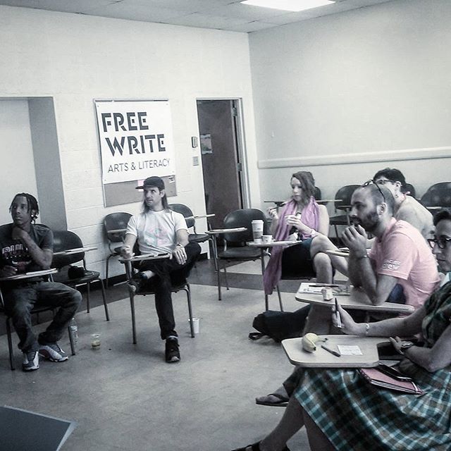 Free Write Arts &amp; Literacy workshop at Allied Media Conference in Detroit. We're doing a discussion on Mitigating Evidence. Mitigating evidence is presented in legal proceeding, either to impact the courts decision or to alleviate harsh sentencin