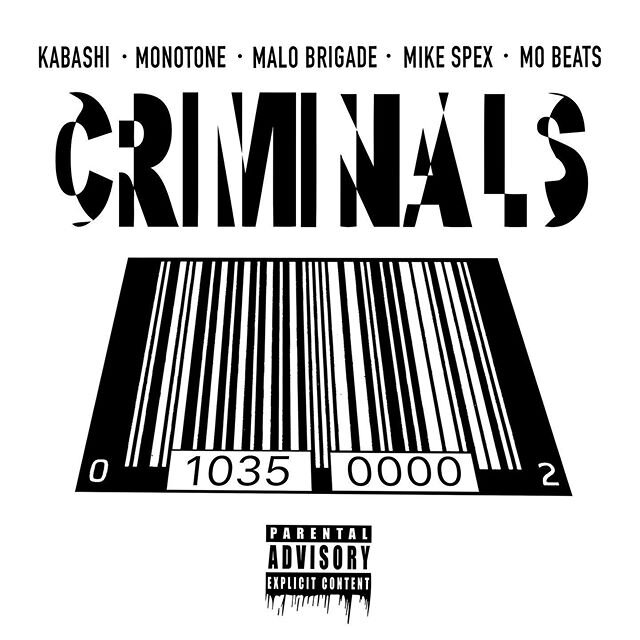 New track #Criminals with my brothers @urankabashi @malobrigade @micspex and @mobeats89. We all have different roles in our fight for justice and equality, don&rsquo;t let them divide us based on them! 🙏🏽✊🏽#linkinbio