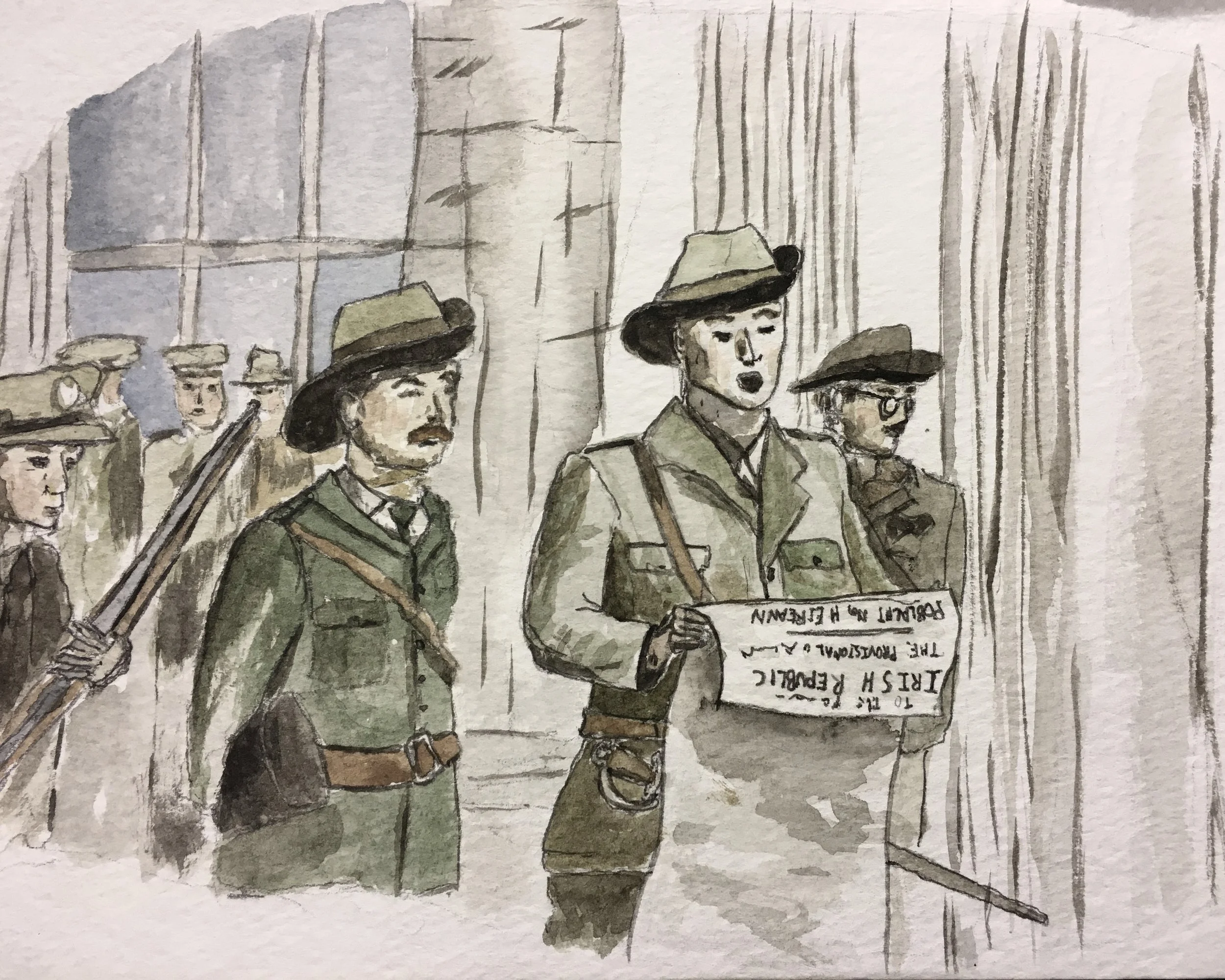 Patrick Pearse Reciting the Irish Proclamation