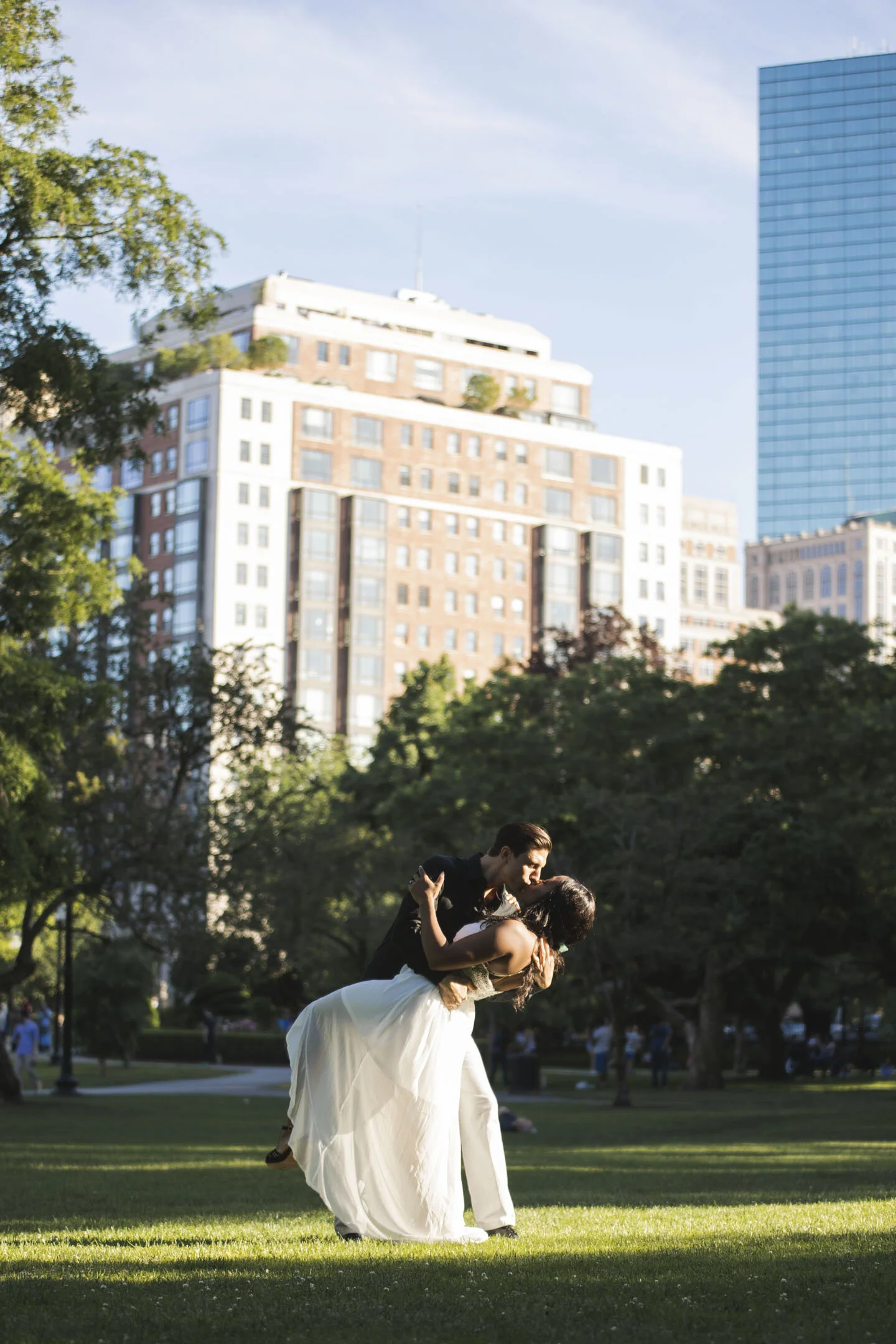 Boston Public Gardens Engagement Shoot