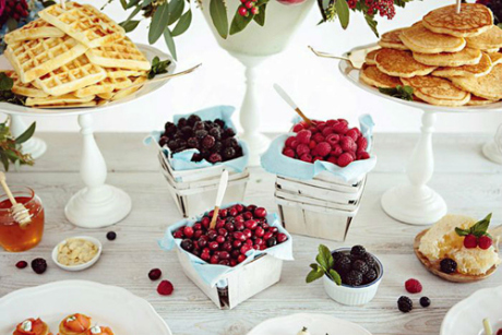 Waffle & Pancake Bar via Weddings in Winnepeg