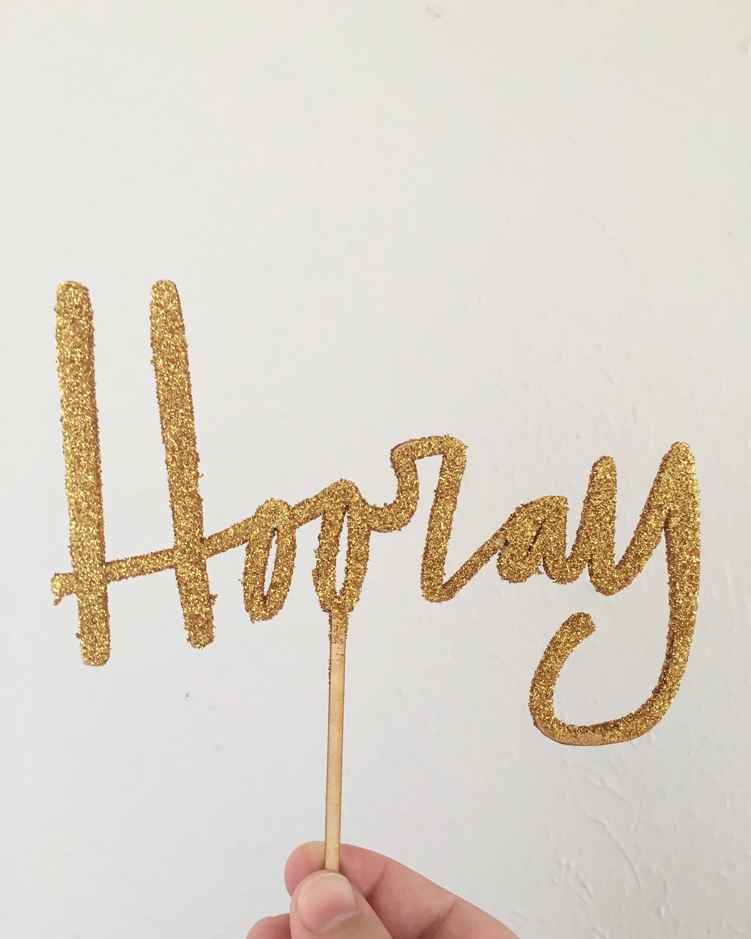 HOORAY CAKE TOPPER