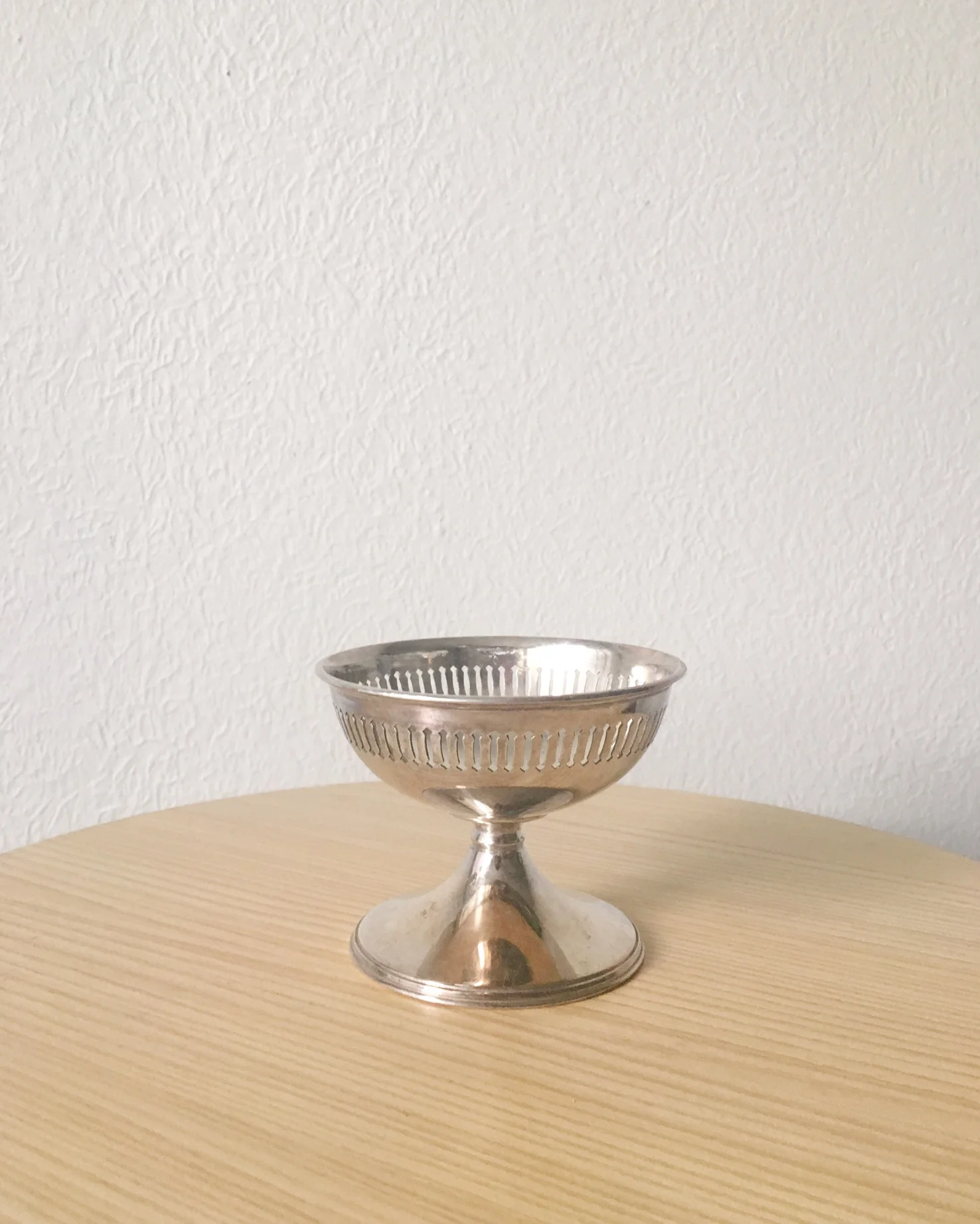 VINTAGE SILVER COMPOTE (6)