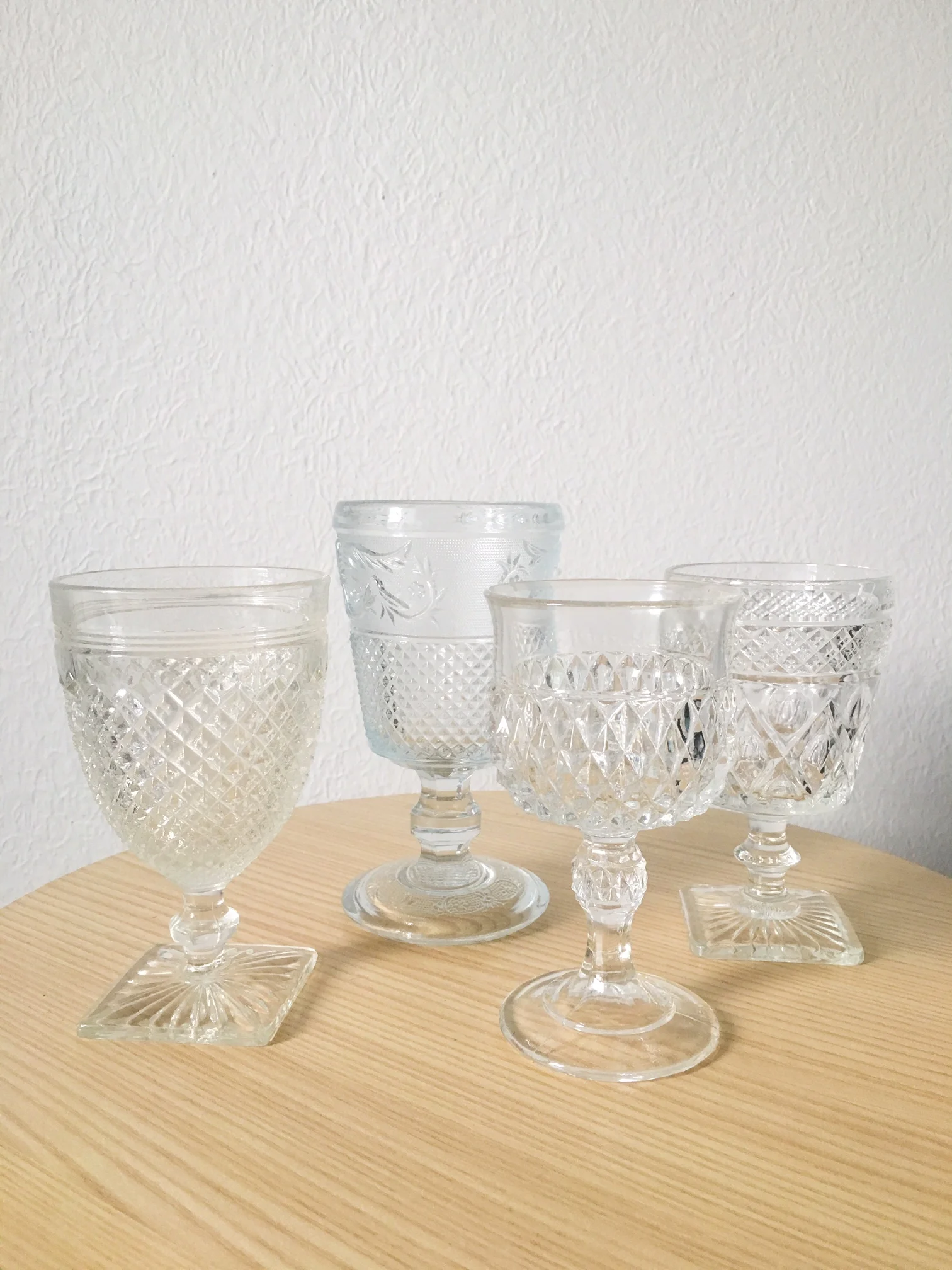 VINTAGE CLEAR GLASS (6)