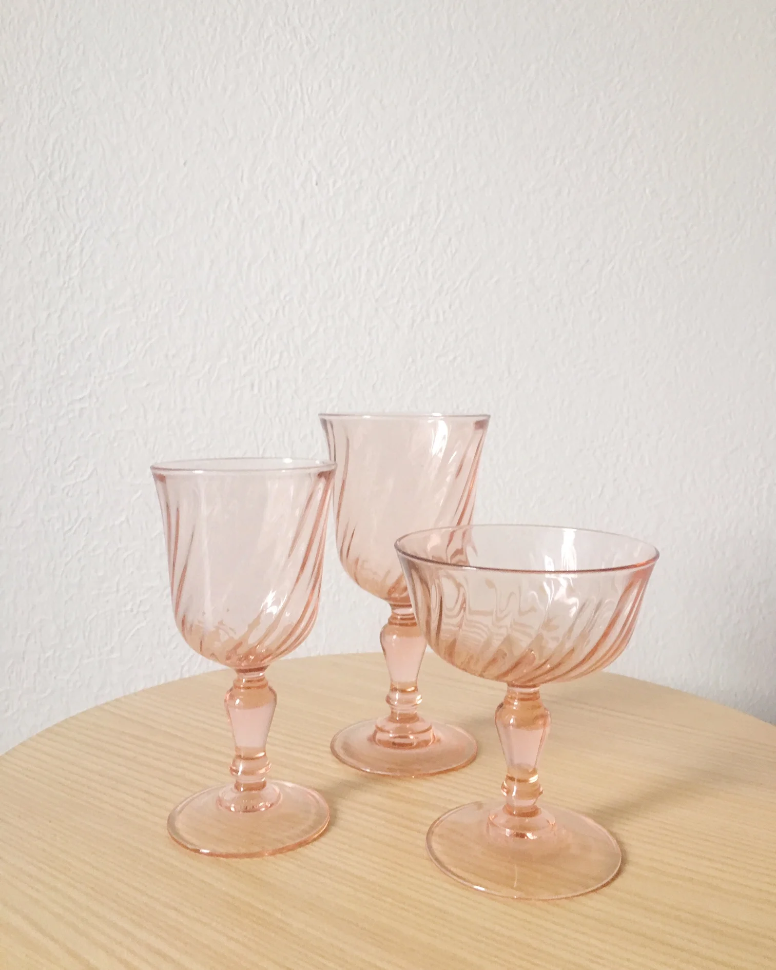 VINTAGE PINK GLASS (9)
