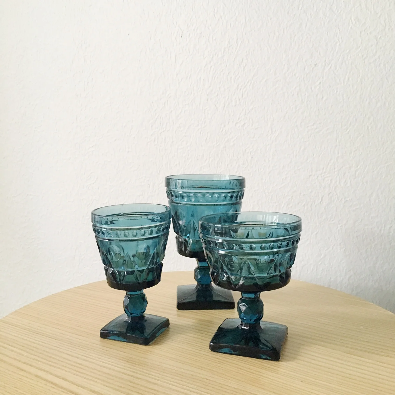 VINTAGE BLUE GLASS (6)